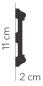 Preview: Wand 410 PU  10,8x2cm  feste Stuckleiste für Wandgestaltung